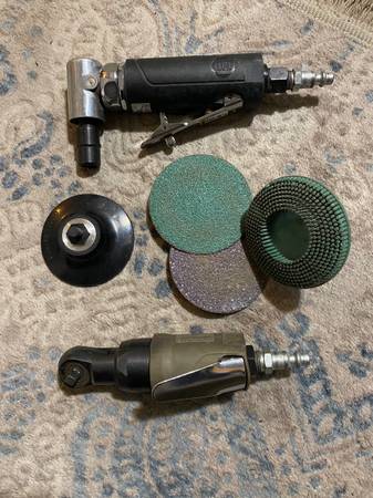 Pneumatic Angle Grinder and Mini Ratchet 1