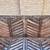 48” Wide Rustic Brown Acacia Wood Outdoor Loveseat with Chevron Design 12 thumbnail