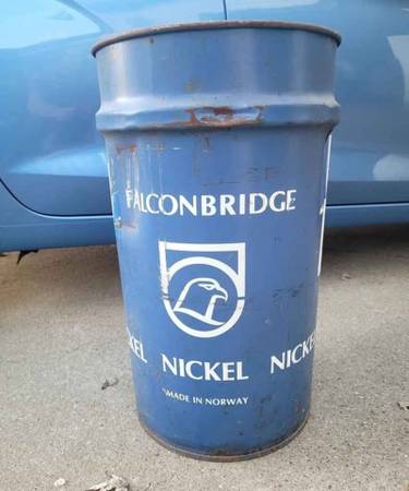 Original  vintage Falcon Bridge  Nickle drum/can 1