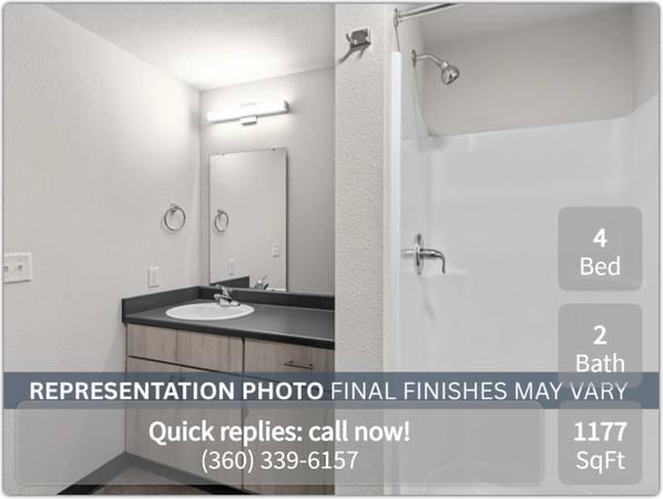$1,914 / 4br - 1177ft2 - Check out our 4 bed / 2 bath. Every convenience your heart desires! (Olympia)63884890231809121