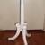 SMALL Pie Crust Accent Table with Brass Lion Claw Feet 4 thumbnail