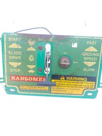 BOBCAT RANSOMES 48 INCH MOWER CONTROL PANEL DASH & THROTTLE CABLE - $3563440202020353120