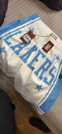 Mitchell and mess laker shorts 1