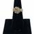 Amazing 14K Yellow Gold Modern Diamond Cluster Design Ladies Ring 1 thumbnail