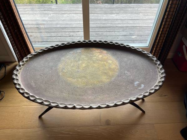 Moroccan Brass Coffee Table 1