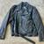 VINTAGE MADE IN USA BLACK LEATHER MOTORCYCLE JACKET 1 thumbnail