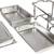 Restaurant Essential Stainless Steel Chafer/Buffet Catering Warmer Set 3 thumbnail