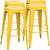Excellent commercial grade Metal Indoor Outdoor 26" Dining Stools 1 thumbnail