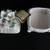Vintage Casa Elite N.T. Capodimonte Pocerlain Square 3D Floral LId Tri 2 thumbnail