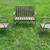 Beautiful 50s Metal Patio Conversation Set Bench and 2 Chairs 1 thumbnail