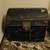 Vintage Leather Trunk Lined with Wicker 6 thumbnail