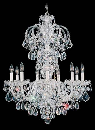 Swarovski Crystal "Olde World" 9-Light Chandelier by Schonbek 1