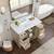 Solid Wood Bathroom Vanity with Carrera Top and Sink 4 thumbnail
