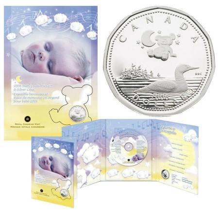 2006 Baby's Lullabies CD & $1 Sterling Silver Coin Royal Canadian Mint 1
