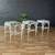 Set of 3 Mid-Century Modern Faux Bamboo Outdoor Stools, c.1960’s 1 thumbnail