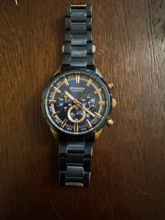 Blue/Gold Curren Watch 1