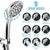 High Pressure Handheld Shower Head -9 Spray Modes with 60 Inch Hose (Chrome) 7 thumbnail