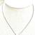 Vintage sterling silver necklace with dark red topaz pendant 9 thumbnail