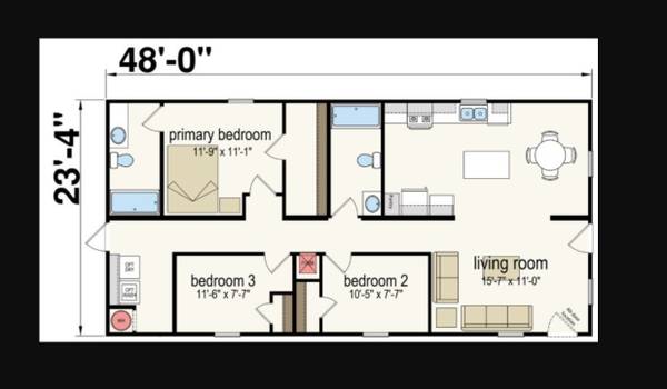 $1,499 / 3br - 1152ft2 - Manufactured Home for Rent (Beach Park)63959876919555120