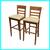 Filippo Sibau For Room & Board Cherry Wood Finish Bar Stools, Pair 1 thumbnail