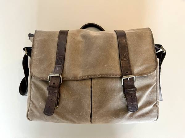 ONA Brixton Canvas and Leather Camera & 13” Laptop Bag (Field Tan) - R 1