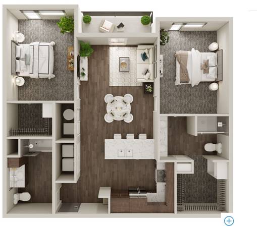 Spacious Top Floor 2 Bedroom Apartment At Lake Flanagan Unit 4414 1