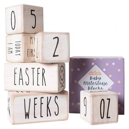 Baby Monthly Milestone Blocks - brand new, still in the box 1