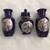Cobalt Blue Japanese Fine China 2 Vases and 1 Urn with lid 1 thumbnail