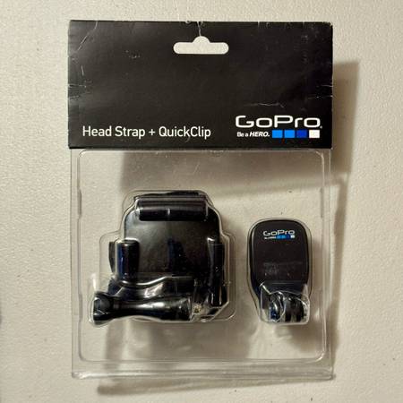 New GoPro Head Strap + QuickClip / Quick Clip ACH0M-001 1