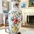 Beautiful Asian 3-Way White Porcelain and Floral lamp 36.5” 3 thumbnail