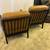 Genuine Brown Leather Wood Frame Armchairs Pair of 2 Accent Armchair 13 thumbnail