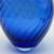 Vintage Tiffany & Co Cobalt Blue Optic Swirl Spiral Art Glass Vase MCM 8 thumbnail
