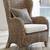 Pottery Barn Seagrass Wingback Chair 1 thumbnail