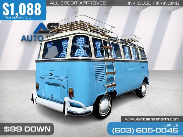 $1,088/mo - 1975 Volkswagen Bus - $69,989 (Auto Sense)62970094048257124