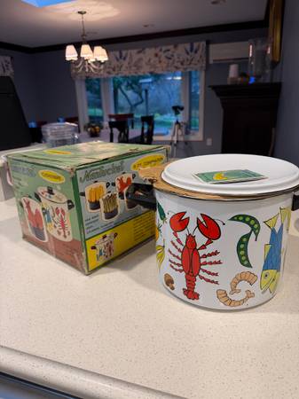 🦞 Nantucket 9 Qt Combination Pot – Lobster & Seafood Design – NEW 1