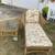 Wicker Chaise Lounge + Glass-Top Table – Patio/Sunroom Set 2 thumbnail