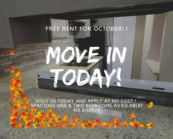 TAKE ADVANTAGE O OUR $200 MOVES YOU IN TODAY! CALL N ASK ABOUT 5L! 1