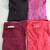 Lot of 4 Women's Tee Shirts: Black Coral Burgundy Pink 13 thumbnail