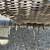 TWO Grey Resin Wicker Stackable Outdoor Chairs 4 thumbnail
