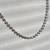 Italian HALF-MOON Cut 14k White Gold Chain Necklace Men Women 28 Inch 1 thumbnail