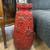 Vintage German Floor Vase Red 1 thumbnail
