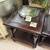 3pc Dark Wood Coffee & End Tables w/Glass Inlay 3 thumbnail