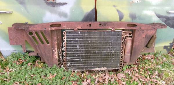 1967 Ford Galaxie 500 A/C radiator core support 1