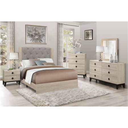 New 4pc Wood Q Bedroom Set 1