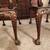 **ANTIQUE LEATHER TOP COFFEE TABLE SET CLAW FOOT SIDE TABLES** 7 thumbnail