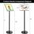 * * * * Sign Holder Stands, 11" x 17", Marble Base * * * * 2 thumbnail