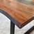 LIVE EDGE SLABS WEATHERED BLACK WALNUT DINING TABLE & STEEL METAL LEGS 1 thumbnail