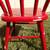 Bentwood Red Childs Small Wooden Chair, Childrens Farmhouse Wood Chair 14 thumbnail