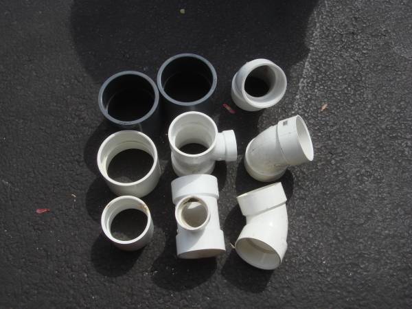 NEW 4 & 5 INCH DIAMETER PLASTIC PIPE SECTIONS 1