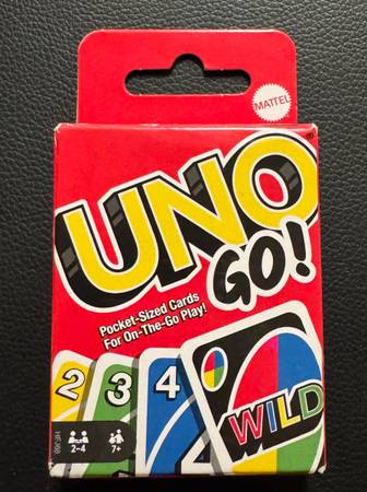 🟥 UNO Go Card Game, Mini Size for Travel (new) 1